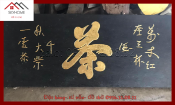 Hoành phi câu đối nhà thờ họ Chế chữ Vạn trượng hồng trần- Thiên thu đại nghiệp